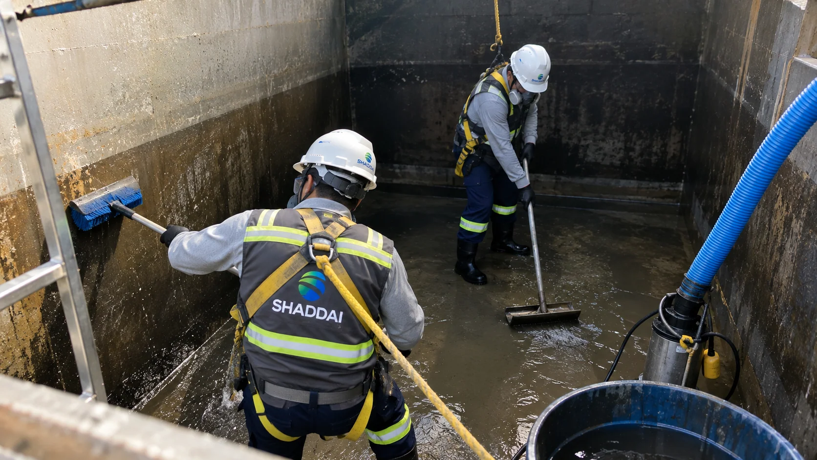 Limpieza de cisterna de agua
